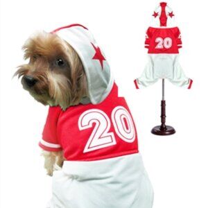 PAMPET / Puppe Love Dog Costume, Football Player, Red SZ 3